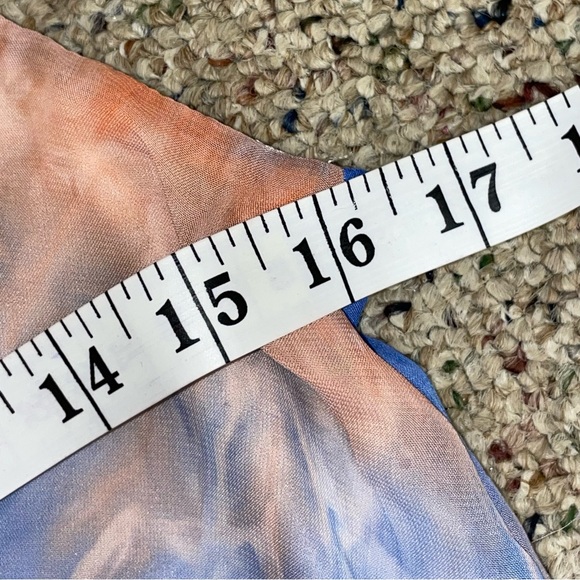 Paper Doll Dress! Size Medium! Evening Cocktail Party Hi-Lo Pastel Watercolor - Picture 13 of 16